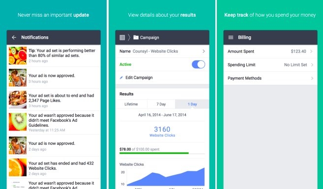 Facebook Ads Manager React Native App